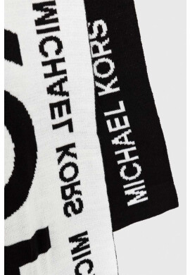 Michael Kors Шал мъжки в черно с десен - Pepit.bg