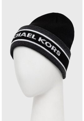 Michael Kors Шапка в черно с фина плетка - Pepit.bg