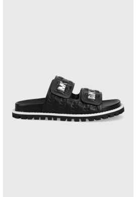 MICHAEL Michael Kors Чехли Michael Kors Stark Slide дамски в черно - Pepit.bg