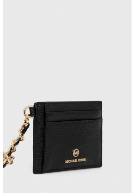 MICHAEL Michael Kors Кожен калъф за карти дамски в черно - Pepit.bg