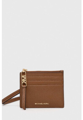 MICHAEL Michael Kors Кожен портфейл дамски в кафяво - Pepit.bg