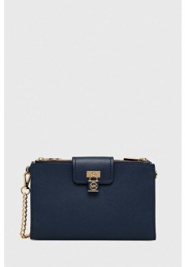 MICHAEL Michael Kors Кожена чанта в тъмносиньо - Pepit.bg