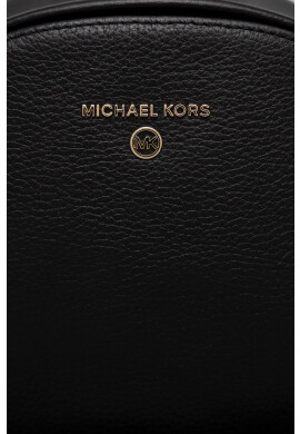 MICHAEL Michael Kors Кожена раница дамски в черно малък размер с изчистен дизайн - Pepit.bg