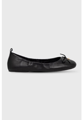 MICHAEL Michael Kors Кожени балеринки Juliette Flat в черно - Pepit.bg