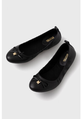 MICHAEL Michael Kors Кожени балеринки Juliette Flat в черно - Pepit.bg