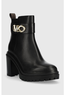MICHAEL Michael Kors Кожени боти Parker в черно с висок ток - Pepit.bg
