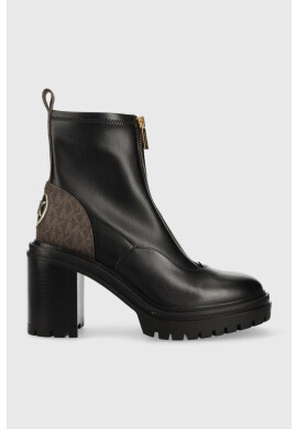 MICHAEL Michael Kors Кожени боти Cyrus в черно с висок ток - Pepit.bg