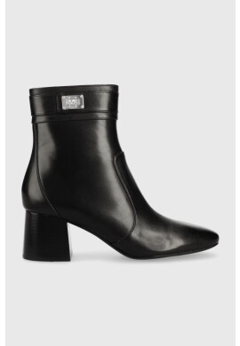MICHAEL Michael Kors Кожени боти Padma в черно с висок ток - Pepit.bg