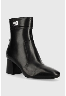 MICHAEL Michael Kors Кожени боти Padma в черно с висок ток - Pepit.bg