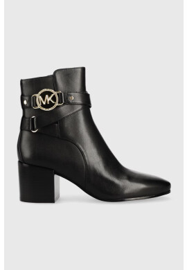 MICHAEL Michael Kors Кожени боти Rory в черно с висок ток - Pepit.bg
