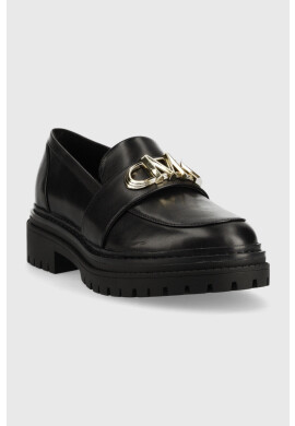 MICHAEL Michael Kors Кожени мокасини Parker в черно с платформа - Pepit.bg