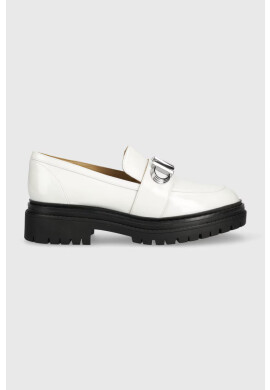MICHAEL Michael Kors Кожени мокасини Parker в бяло с платформа 40R3PKFP1A - Pepit.bg