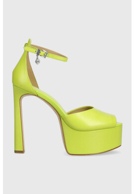 MICHAEL Michael Kors Кожени сандали Martina в зелено 40S3MTHP1L - Pepit.bg