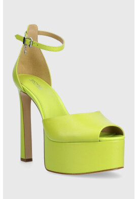 MICHAEL Michael Kors Кожени сандали Martina в зелено 40S3MTHP1L - Pepit.bg