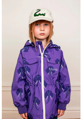 Mini Rodini Детска шапка в бяло с апликация - Pepit.bg