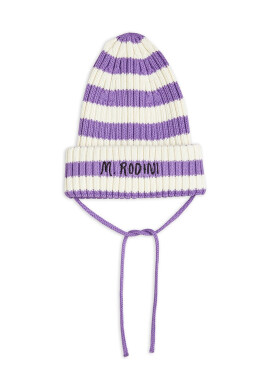 Mini Rodini Детска шапка в лилаво от памук - Pepit.bg