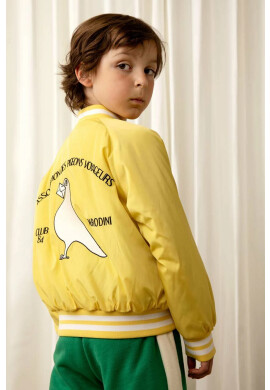 Mini Rodini Детско яке бомбър в жълто - Pepit.bg