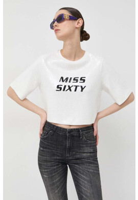 Miss Sixty Тениска в бяло - Pepit.bg