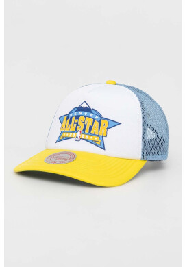 Mitchell&Ness Шапка с козирка Denver Nuggets в бяло с принт - Pepit.bg