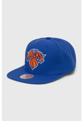 Mitchell&Ness Шапка с козирка New York Knicks в синьо с апликация - Pepit.bg