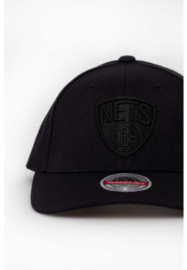 Mitchell&Ness Шапка с козирка с вълна Brooklyn Nets в черно с апликация - Pepit.bg