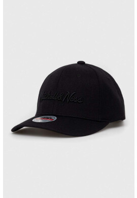 Mitchell&Ness Шапка с козирка с вълна Brooklyn Nets в черно с апликация - Pepit.bg