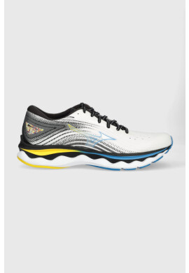 Mizuno Обувки за бягане Wave Sky 6 в бяло - Pepit.bg