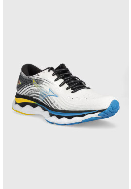 Mizuno Обувки за бягане Wave Sky 6 в бяло - Pepit.bg