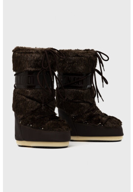 Moon Boot Апрески Icon Faux Fur в кафяво - Pepit.bg