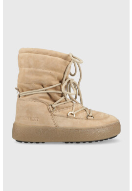 Moon Boot Велурени апрески Ltrack Suede в бежово - Pepit.bg