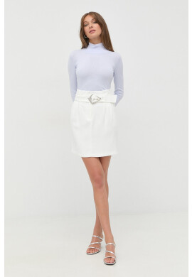 Morgan Пола в бяло къс модел със стандартна кройка - Pepit.bg
