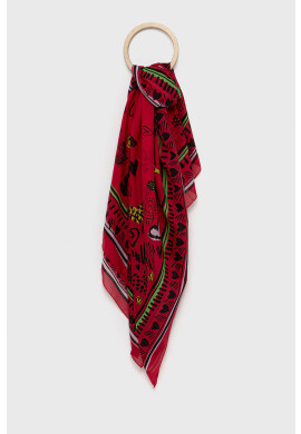 Moschino Копринен тънък шал - Pepit.bg