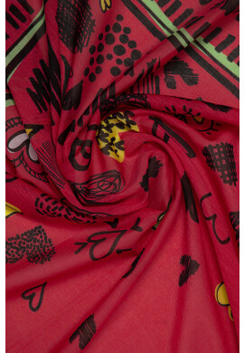 Moschino Копринен тънък шал - Pepit.bg