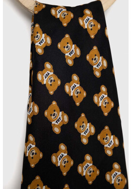Moschino Копринено шалче в розово с десен - Pepit.bg