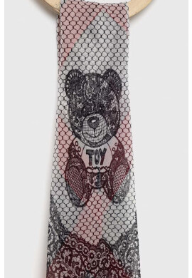 Moschino Копринено шалче в червено с десен - Pepit.bg