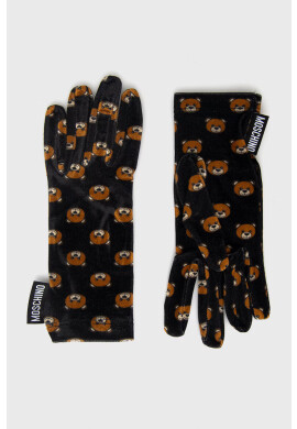 Moschino Ръкавици дамски в черно - Pepit.bg