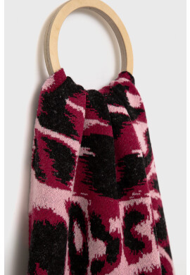 Moschino Шал мъжки в оранжево с десен - Pepit.bg