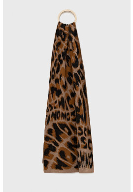 Moschino Шал мъжки в бяло с изчистен дизайн - Pepit.bg