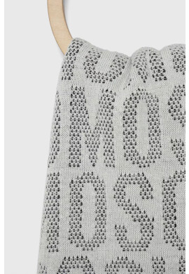 Moschino Шал дамски в бяло с десен - Pepit.bg