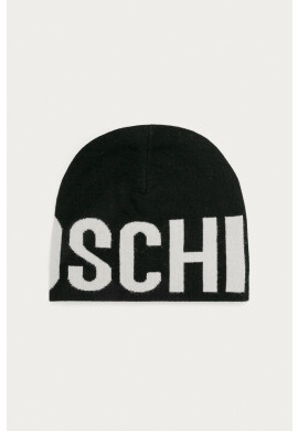 Moschino Шапка в черно с фина плетка от вълна - Pepit.bg