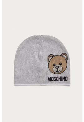 Moschino Шапка в сиво с фина плетка - Pepit.bg