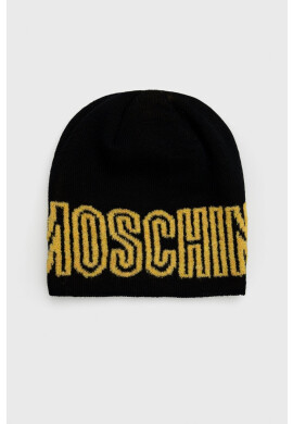 Moschino Шапка в черно с фина плетка от вълна - Pepit.bg