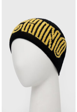 Moschino Шапка в черно с фина плетка от вълна - Pepit.bg
