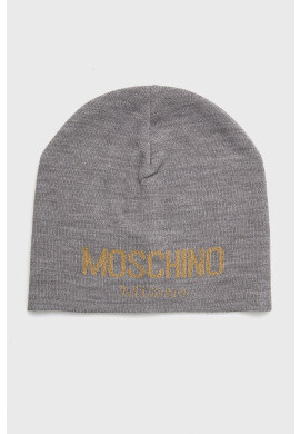 Moschino Шапка в сиво с фина плетка - Pepit.bg