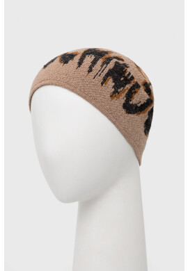 Moschino Шапка в кафяво с фина плетка - Pepit.bg
