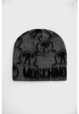 Moschino Шапка в сиво с фина плетка - Pepit.bg