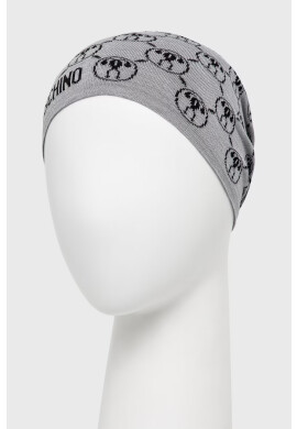 Moschino Шапка в златисто с фина плетка - Pepit.bg