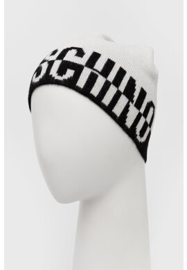 Moschino Шапка с вълна в бяло - Pepit.bg