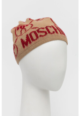 Moschino Шапка с вълна в бежово - Pepit.bg