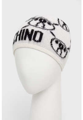 Moschino Шапка с вълна в бяло - Pepit.bg
